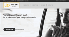 Desktop Screenshot of goldseallimo.com